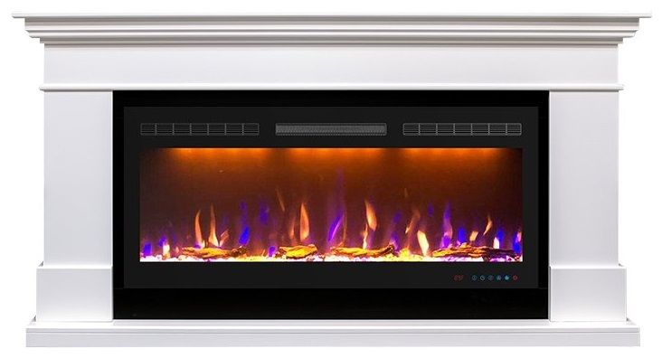Электрокамин Royal Flame California (белый) с очагом Crystal 40 RF