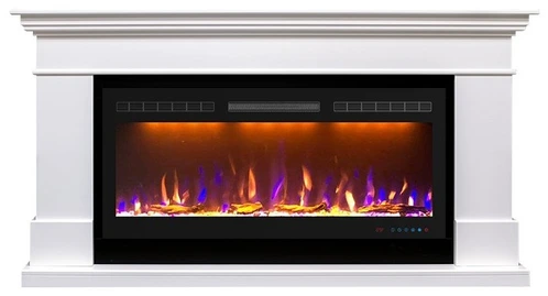 Электрокамин Royal Flame California (белый) с очагом Crystal 40 RF