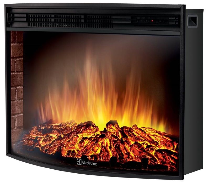 Электрокамин Electrolux EFP/P-2720RLS с порталом Firelight Forte Wood 25 камень коричневый, шпон темный дуб фото#2