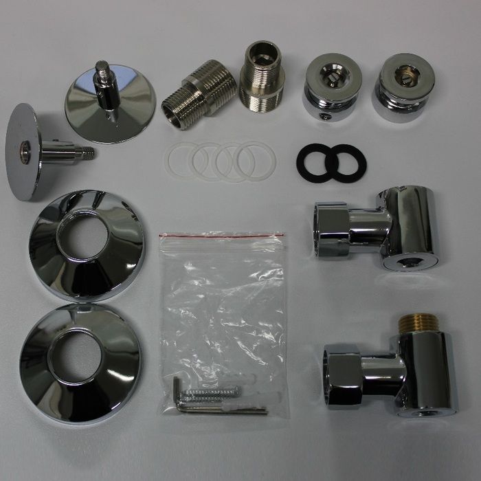 Водяной полотенцесушитель Тругор Браво НК 1 100х50 (ЛЦ4) без углов фото#5