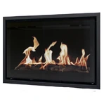 Встраиваемый газовый камин Karma STYLE Medium line 30 anthracite metallic