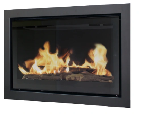 Встраиваемый газовый камин Karma STYLE Huge line 60 anthracite metallic