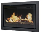 Встраиваемый газовый камин Karma STYLE Huge line 60 anthracite metallic