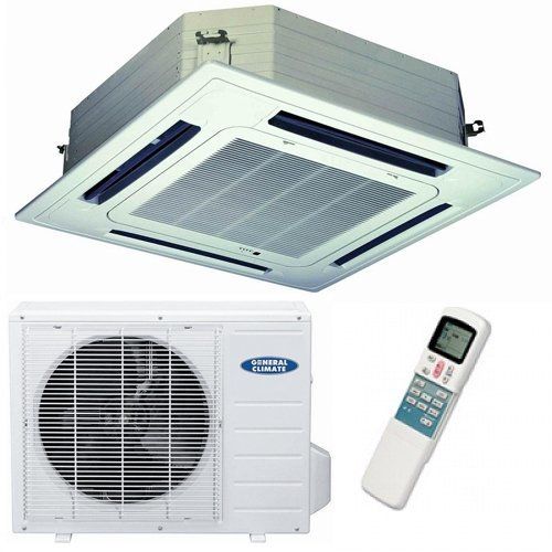 Кассетный кондиционер General Climate GC/GU-4C12HRN2 compact фото#4