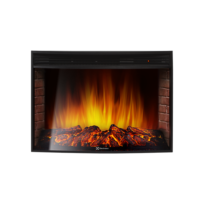 Электрокамин Electrolux EFP/P-3320RLS с порталом Firelight Bricks 30 кирпич белый/белая эмаль фото#2