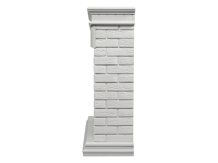 Электрокамин Electrolux EFP/P-3020LS с порталом Firelight Bricks 30 кирпич белый/белая эмаль фото#4