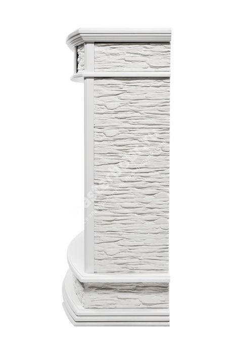 Электрокамин Electrolux EFP/P-3320RLS с порталом Firelight Scala 30 сланец скалистый белый, белый дуб фото#3