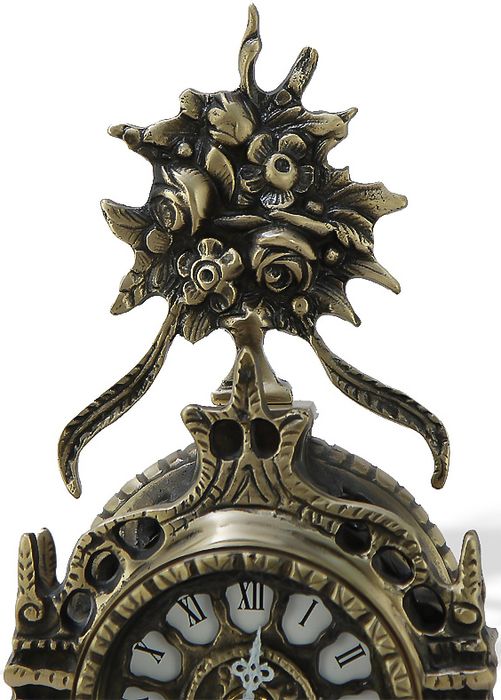 Проекционные часы Virtus TABLE CLOCK CATHEDRAL FLOWERS ANTIQUE BRONZE фото#2