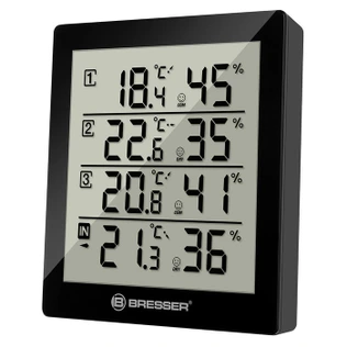 Цифровая метеостанция Bresser Temeo Hygro Quadro (черная) (73257)