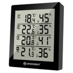 Цифровая метеостанция с радиодатчиком Bresser Temeo Hygro Quadro (черная) (73257)