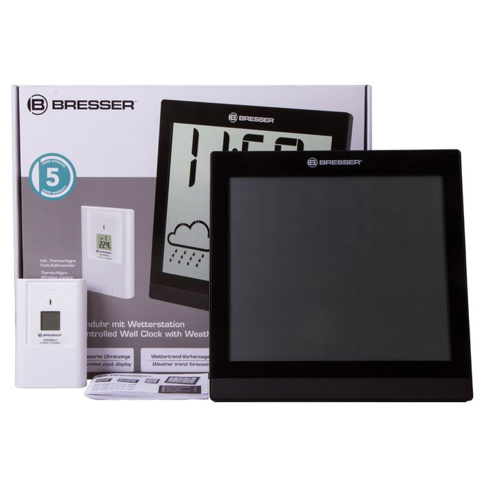 Цифровая метеостанция с радиодатчиком Bresser TemeoTrend JC LCD с радиоуправлением (черная) (73267) фото#2