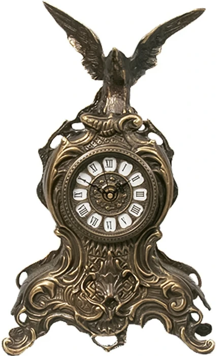 Часы без проекции Virtus TABLE CLOCK D.JUAN SM. EAGLE ANTIQUE BRONZE