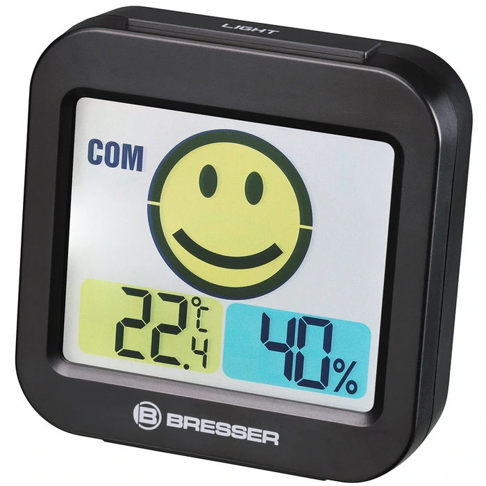 Цифровая метеостанция без радиодатчика Bresser MyTime Smile (черная) (74658)