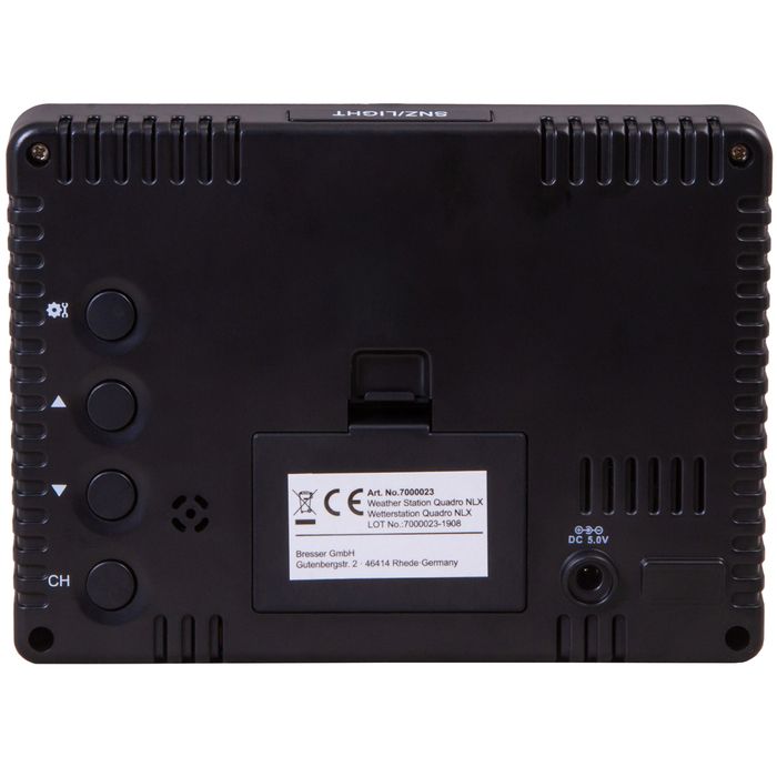 Цифровая метеостанция Bresser Thermo Hygro Quadro NLX с тремя датчиками (75319) фото#3