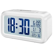 Проекционные часы Bresser MyTime Duo LCD (белые)