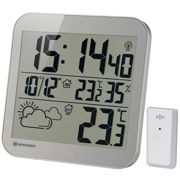 Часы без проекции Bresser MyTime LCD (серебристые)