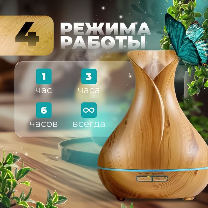 Ультразвуковой увлажнитель воздуха ZDK R55 light wood фото#2