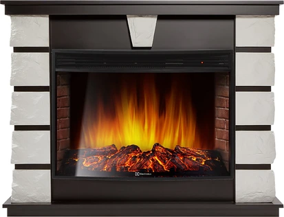 Электрокамин Electrolux EFP/P-3320RLS с порталом Firelight Excalibur 30 белый