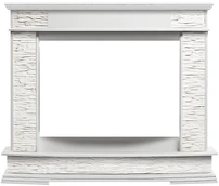 Электрокамин Electrolux EFP/P-2520LS с порталом Firelight Scala 25 сланец скалистый белый шпон белый дуб фото#2