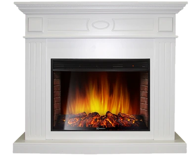 Электрокамин Electrolux EFP/P-3320RLS с порталом Firelight Bianco 30 белый