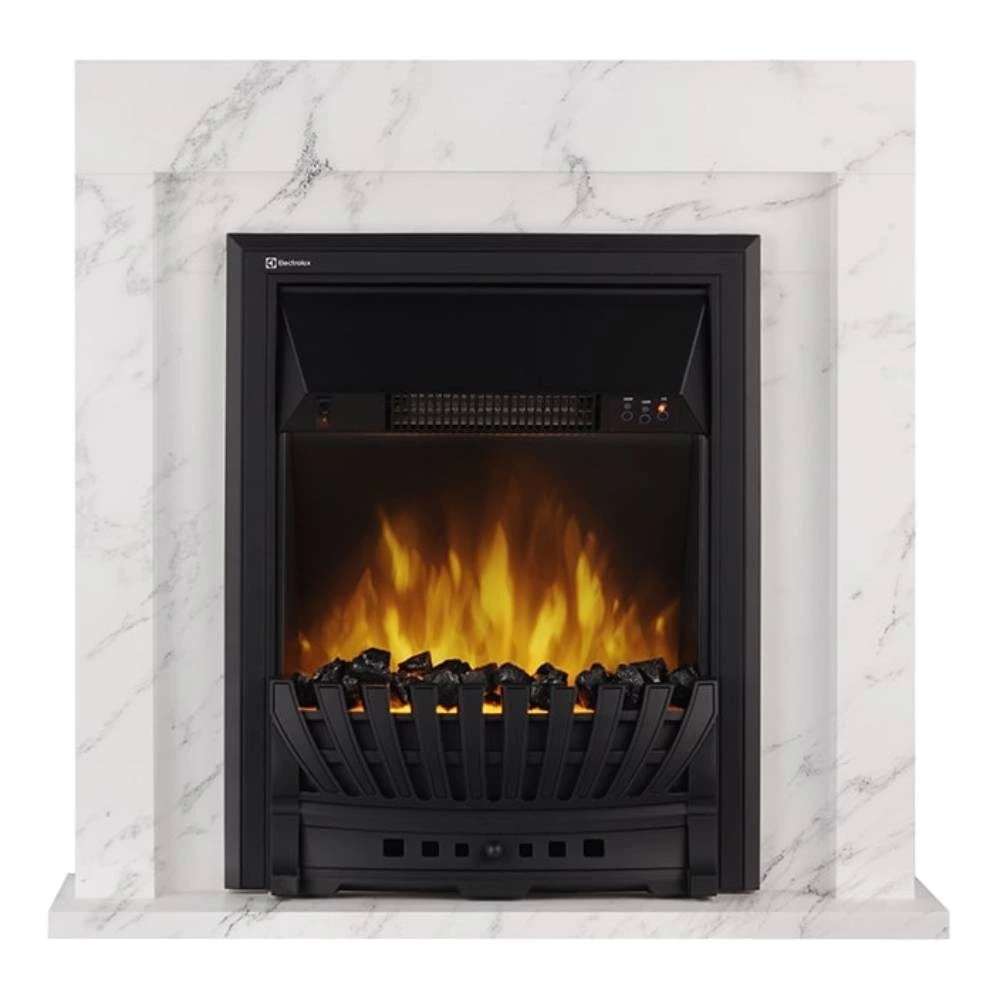 Электрокамин Electrolux EFP/P-1020LS с порталом Firelight Simple Classic белый мрамор