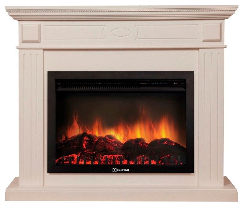 Электрокамин Electrolux EFP/P-3020LS с порталом Firelight Bianco 30 беленый дуб