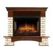 Электрокамин Electrolux EFP/P-2720RLS с порталом Firelight Forte Wood 25 U (угловой) камень коричневый, шпон темный дуб