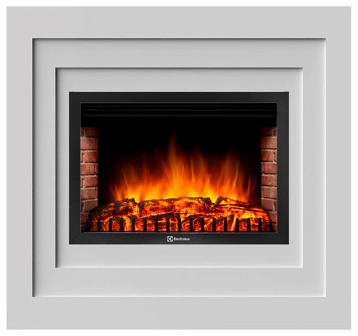 Электрокамин Electrolux EFP/P-3020LS с порталом Firelight Cubo 30 белый