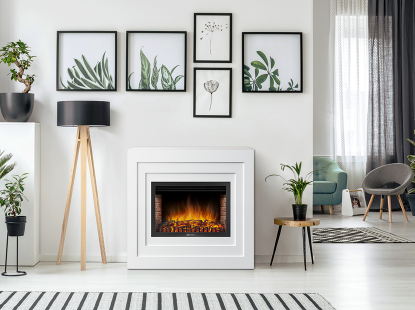 Электрокамин Electrolux EFP/P-3020LS с порталом Firelight Cubo 30 белый фото#4