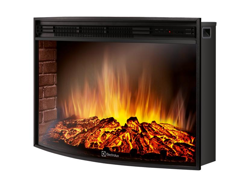 Электрокамин Electrolux EFP/P-3320RLS с порталом Firelight Forte Wood 30 камень коричневый, шпон темный дуб фото#4