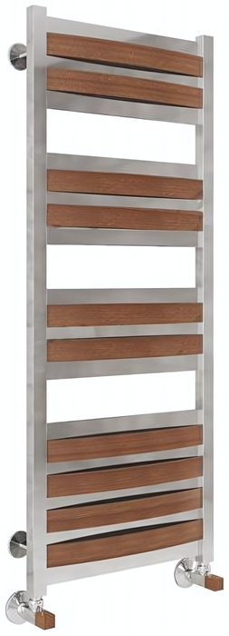 Водяной полотенцесушитель Benetto Legno Лацио 530x1336 (П14 5-3-3) фото#2