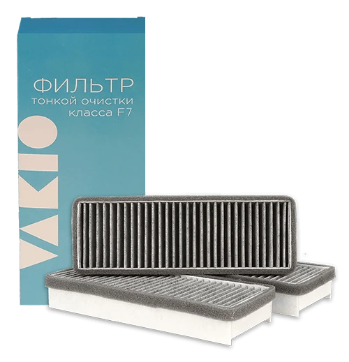 Фильтр Vakio Комплект фильтров класса F7 с угольным наполнением