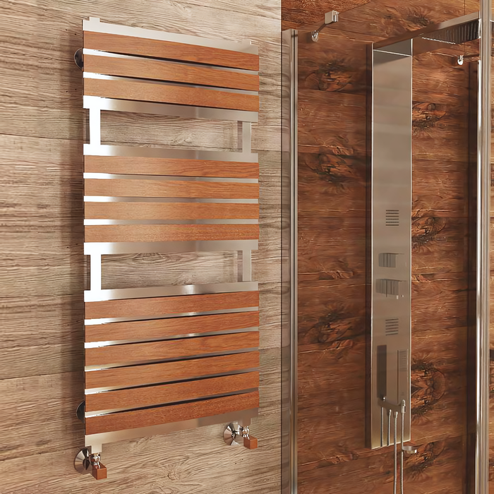 Водяной полотенцесушитель Benetto Legno Флоренция 400x830 (П11 6-5) фото#3