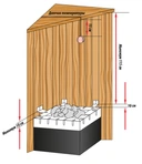 Печь для сауны Lang SAUNATHERM 44 GSK 12,0 kW фото#6