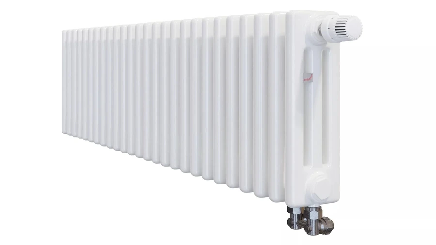 Стальной трубчатый радиатор 3-колончатый Zehnder Charleston Completto 3037/26/V001/RAL 9016