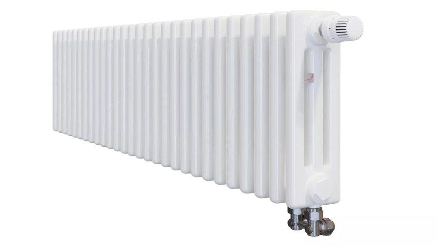 Стальной трубчатый радиатор 3-колончатый Zehnder Charleston Completto 3037/28/V001/RAL 9016