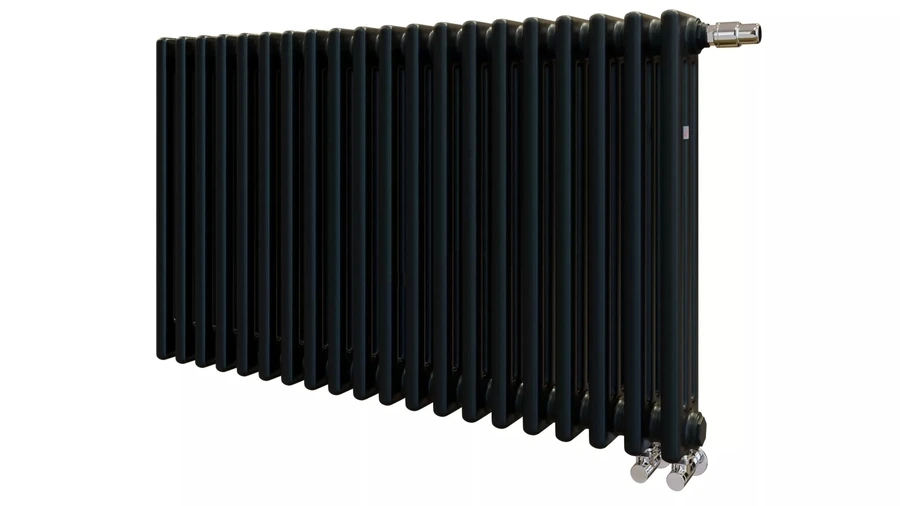 Стальной трубчатый радиатор 3-колончатый Zehnder Charleston Completto 3057/20/V001/RAL 9217