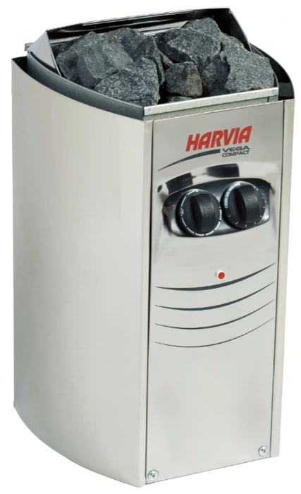 Электрическая печь HARVIA Vega Compact BC23 Steel со встроенным пультом
