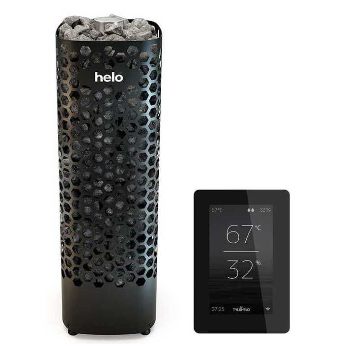 Электрическая печь Helo HIMALAYA 70 BWT ELITE (6,8 кВт, п/у ELITE в комплекте, цвет черный)