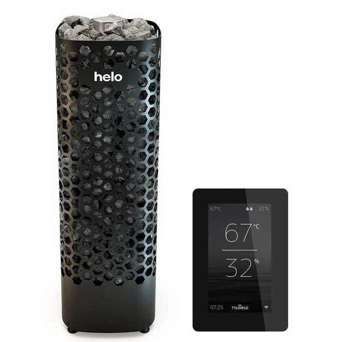 Электрическая печь Helo HIMALAYA 70 BWT ELITE (6,8 кВт, п/у ELITE в комплекте, цвет черный)
