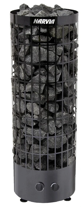 Электрическая печь HARVIA Cilindro PC70 Black Steel со встроенным пультом