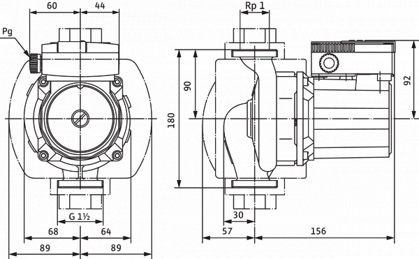 Циркуляционный насос Wilo TOP-S 25/13 DM PN6/10 фото#2