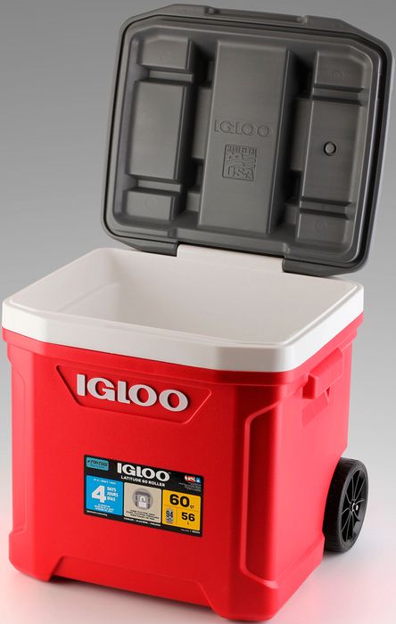Термоконтейнер Igloo Latitude 60 QT Roller red фото#2