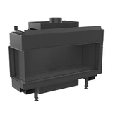 Панорамный газовый камин Kratki LEO/L/100/G20(магистральный газ)