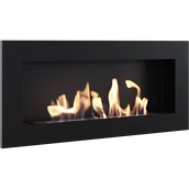 Настенный биокамин Kratki DELTA 2 SLIM черный, TUV