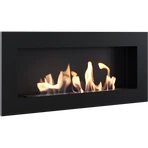 Настенный биокамин Kratki DELTA 2 SLIM черный, TUV