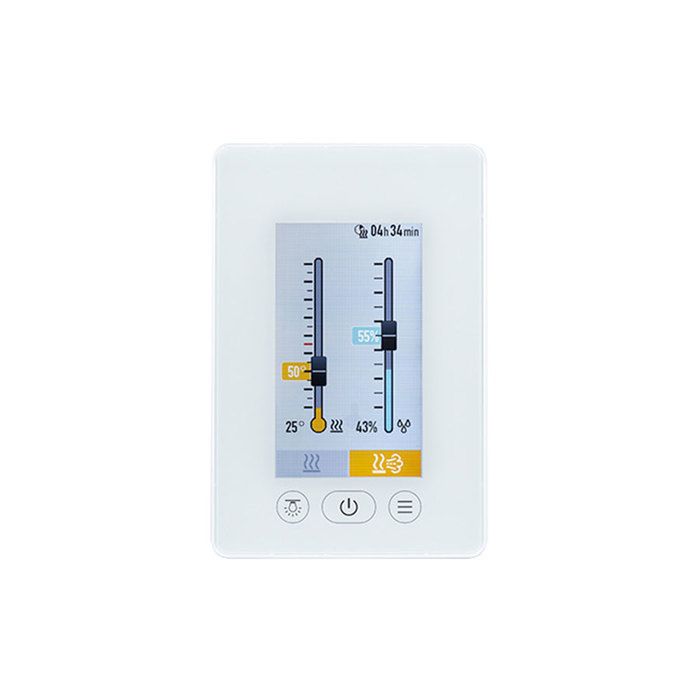Пульт управления FASEL Touchline 5400 DESIGN TOUCH (управление температурой/влажностью/инфра, Белый) фото#2