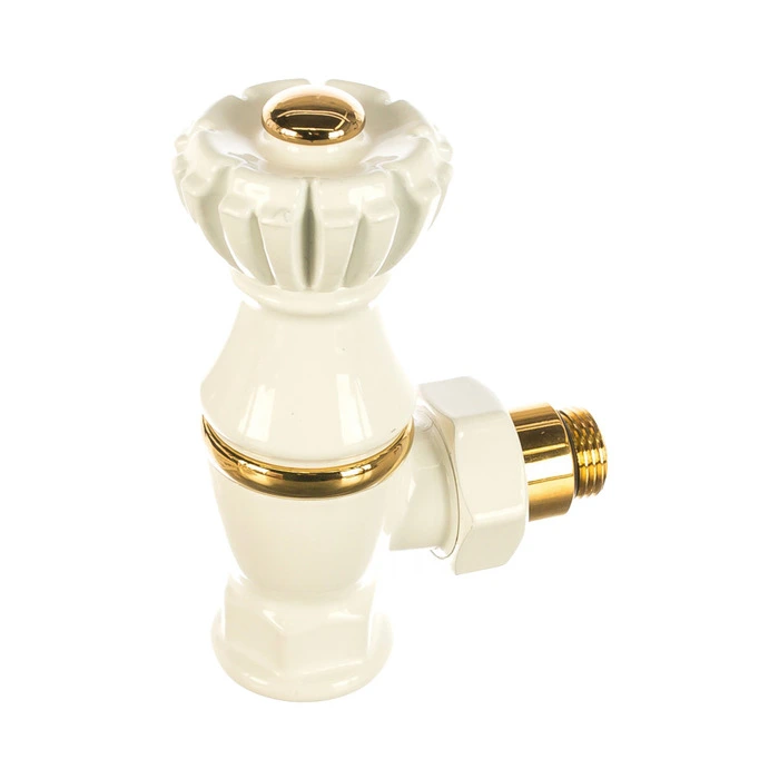 Угловой клапан для радиатора SR Rubinetterie Liberty 1/2х3/4 белый