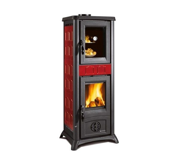 Дровяная печь La Nordica Gemma Forno Elegance BO (бордовый)