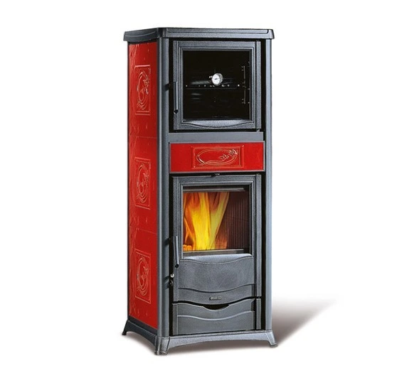 Дровяная печь La Nordica Rossella Plus Forno EVO Liberty BO (бордовый)